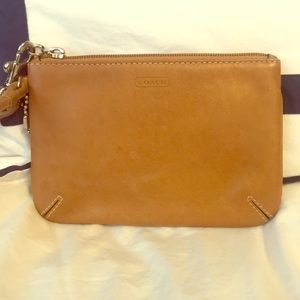 Leather wristlet